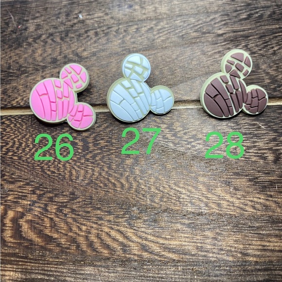 CROCS Other - Croc Charms - Set of 3 Concha Mickey Ears